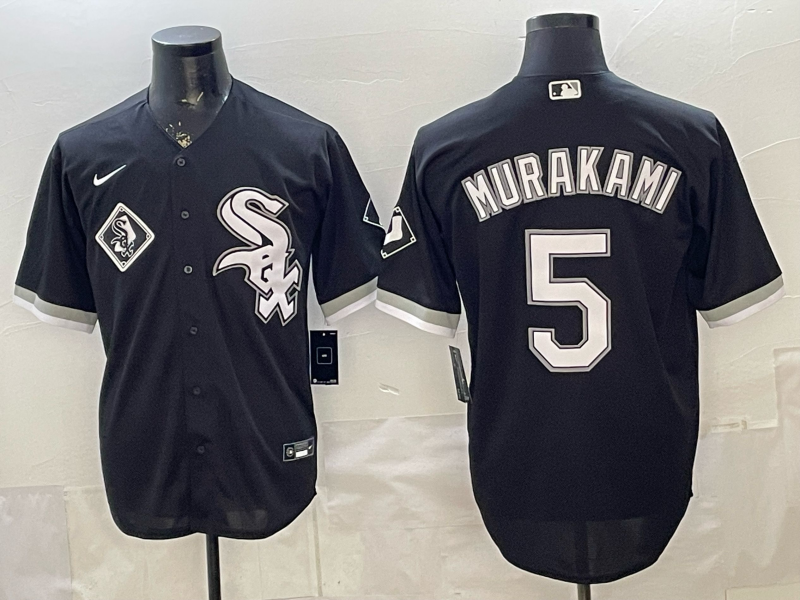 2026 Men Nike Chicago White Sox #5 Murakami black MLB Jersey 0410008